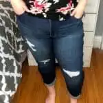 Molly & Isadora Dakota Destructed Boyfriend Jean