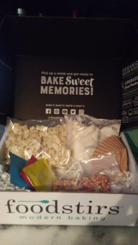 I'm ready to bake some memories with my fully stocked foodstirs box!