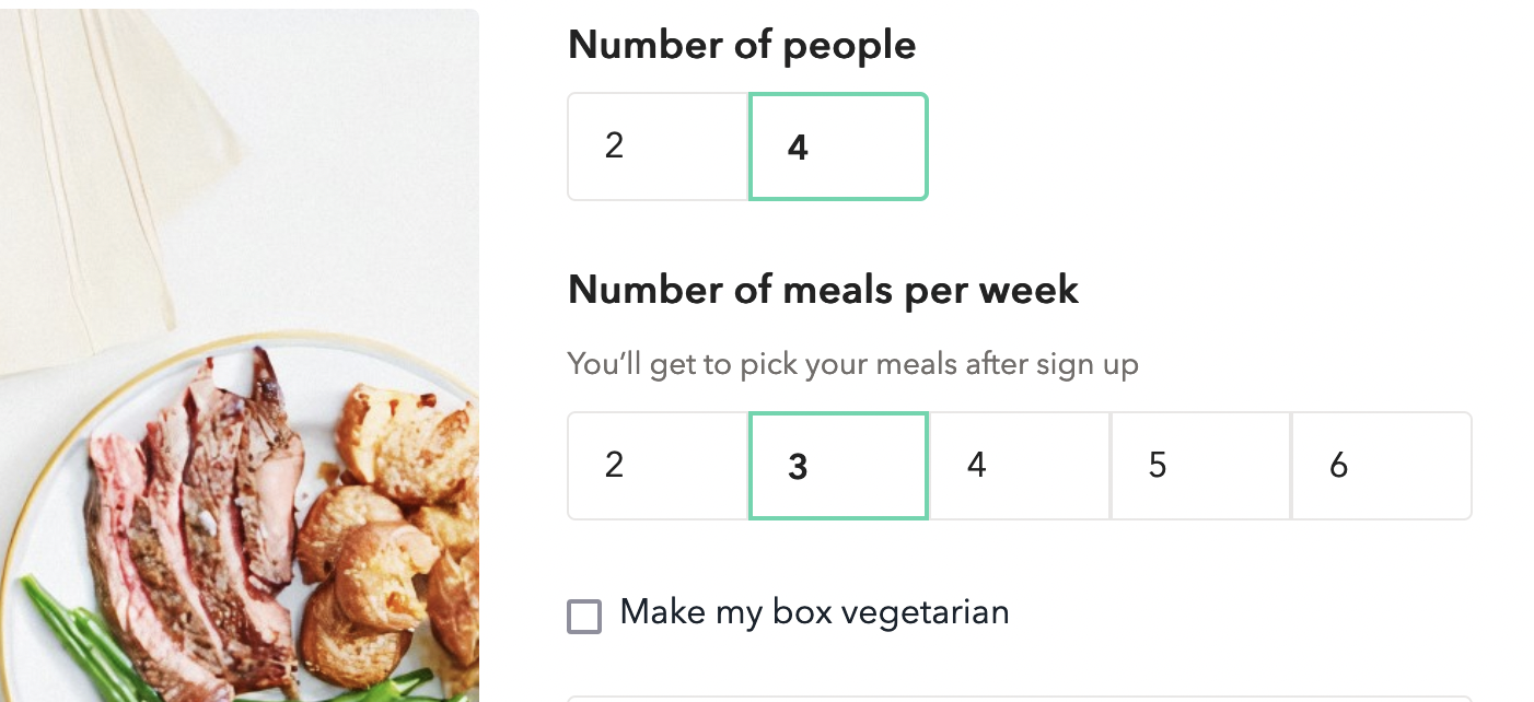 Marley Spoon subscription plan