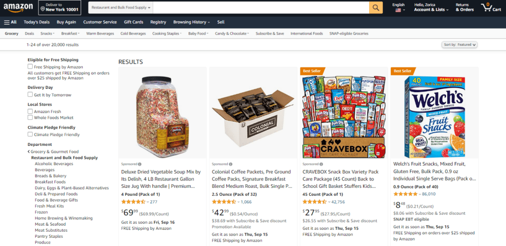 Amazon Bulk