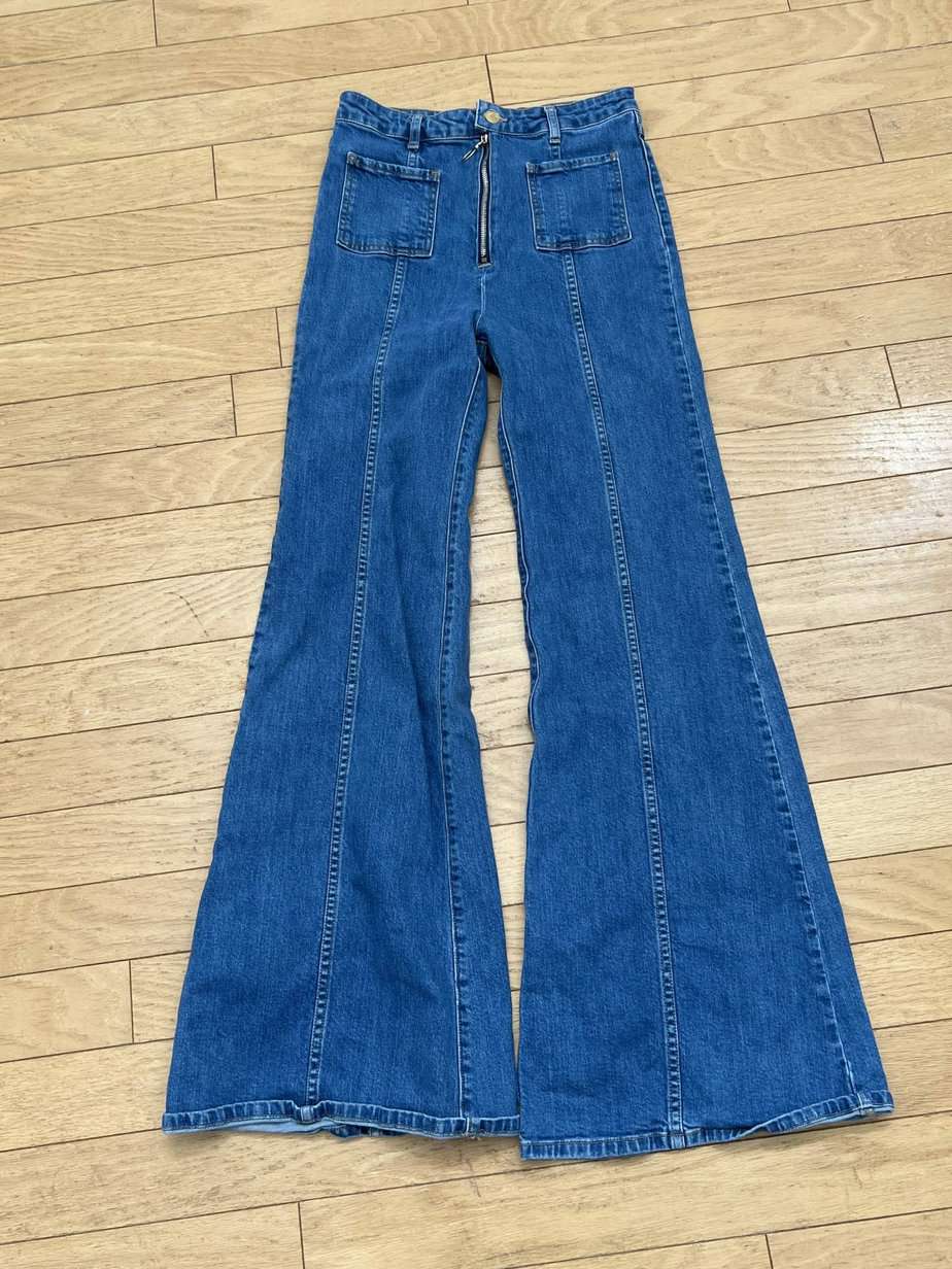 flared 70s style jeans from Nuuly