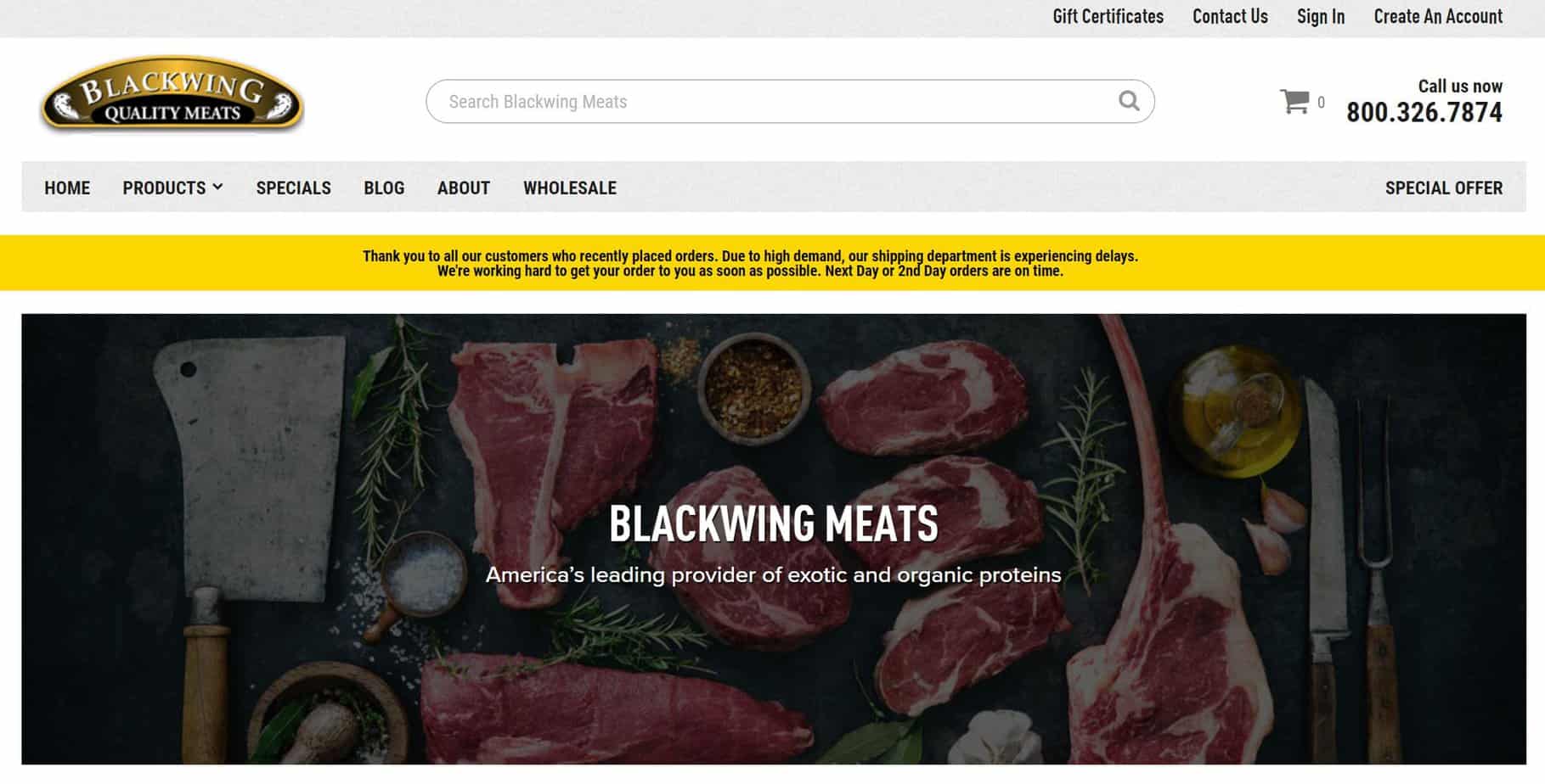 Blackwing Meats Pork Delivery Services Companies