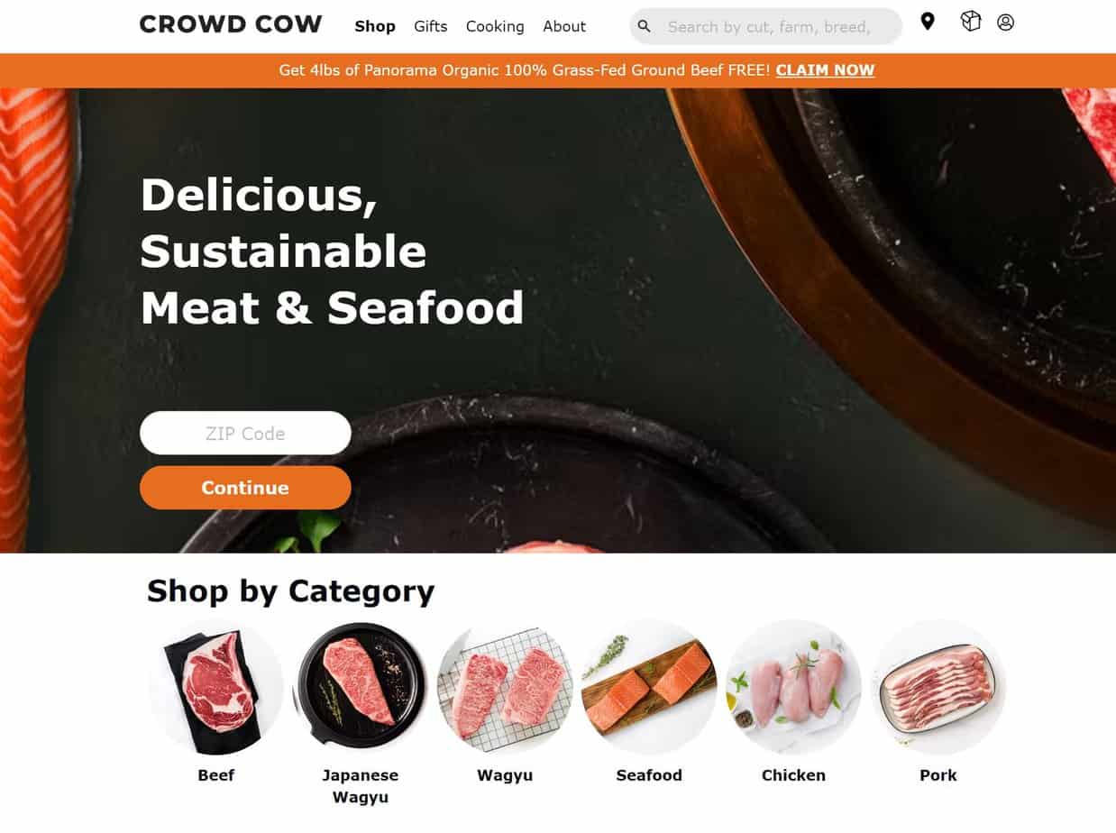 Crowd Cow Pork Delivery Services Companies