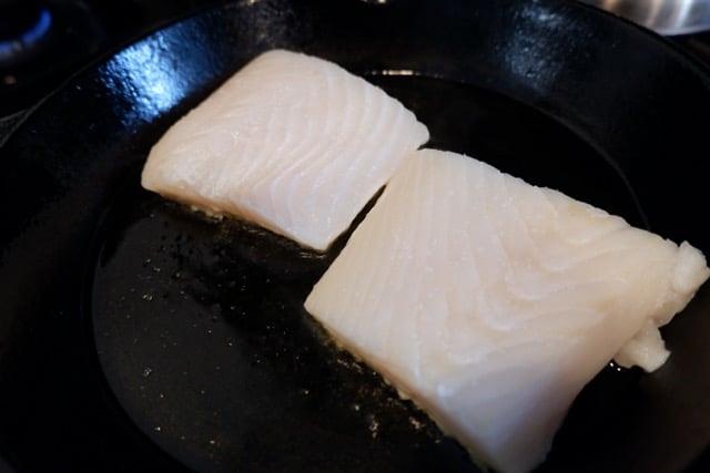 sea to table halibut slices