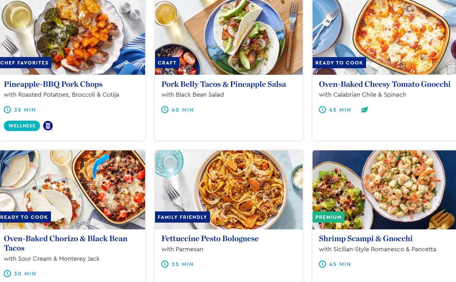 Meals Plans And Pricing  Blue Apron