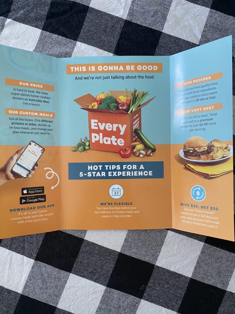 everyplate brochure