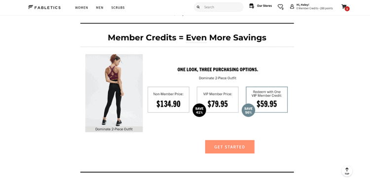 fabletics price range