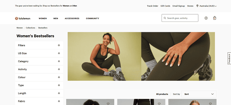 lululemon website