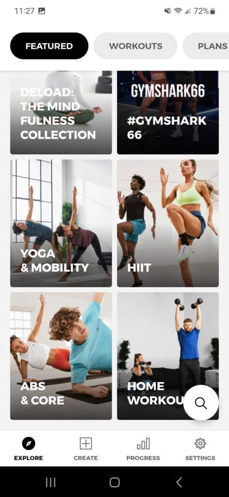 gymshark training app