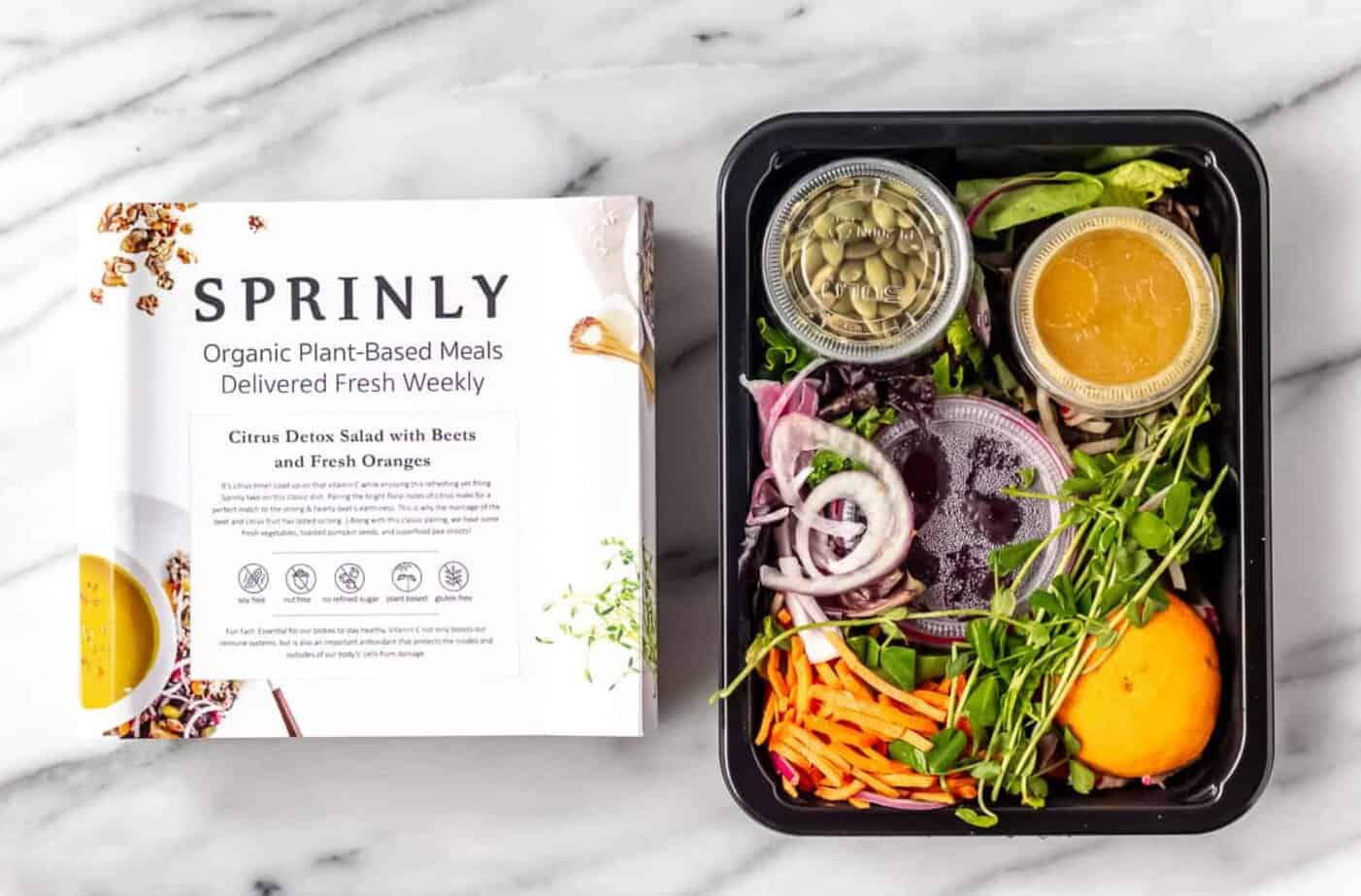 Sprinly Vegan Meal Delivery Services