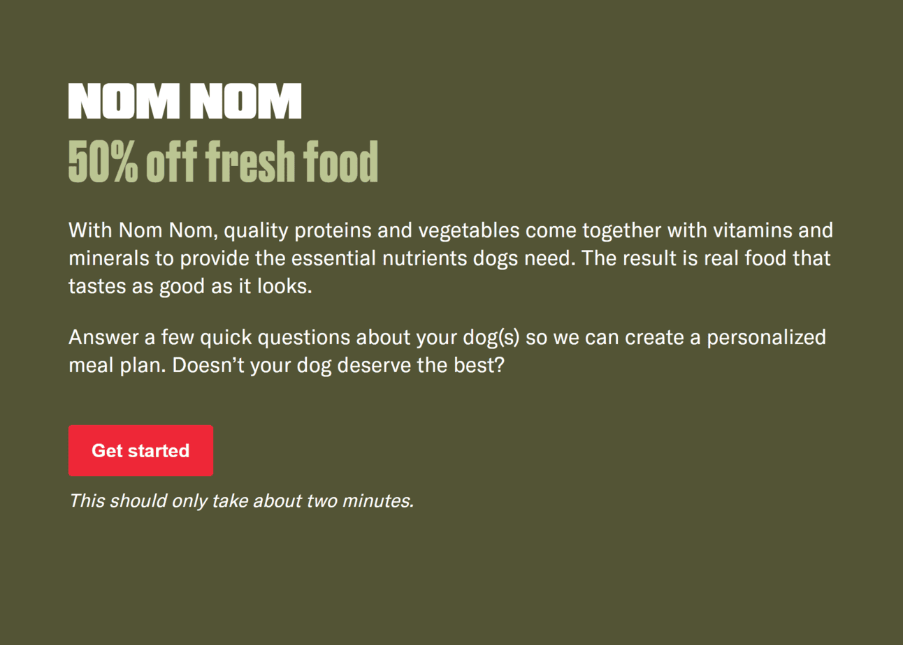 nom nom 50 off discount 