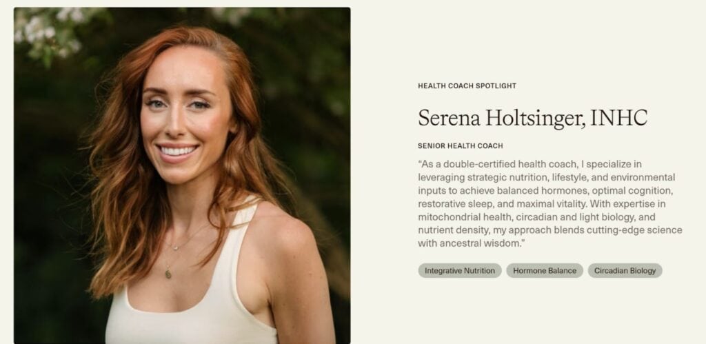 my lifeforce health coach serena holtsinger
