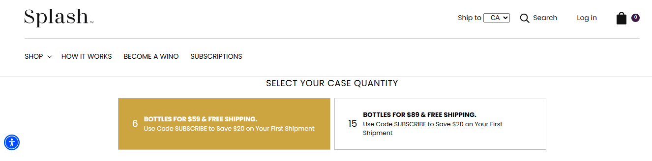 Splash Wines Membership