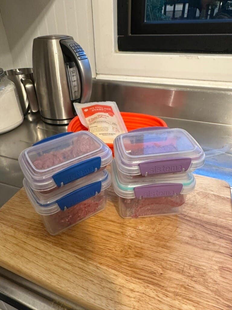 We Feed Raw easy to freezer space