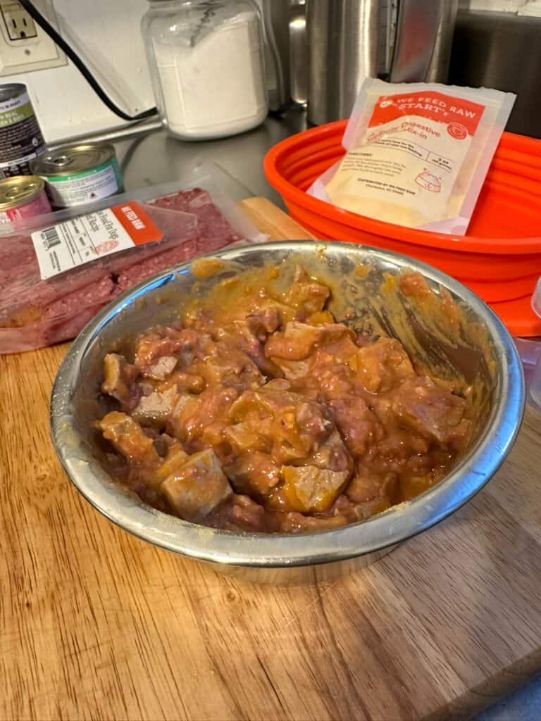 We Feed Raw packaging