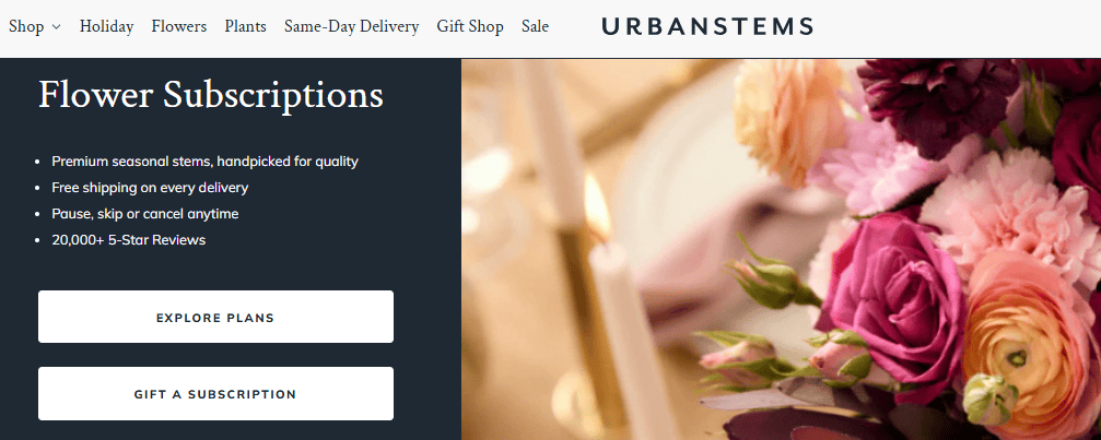 Urbanstems Presentation & Delivery