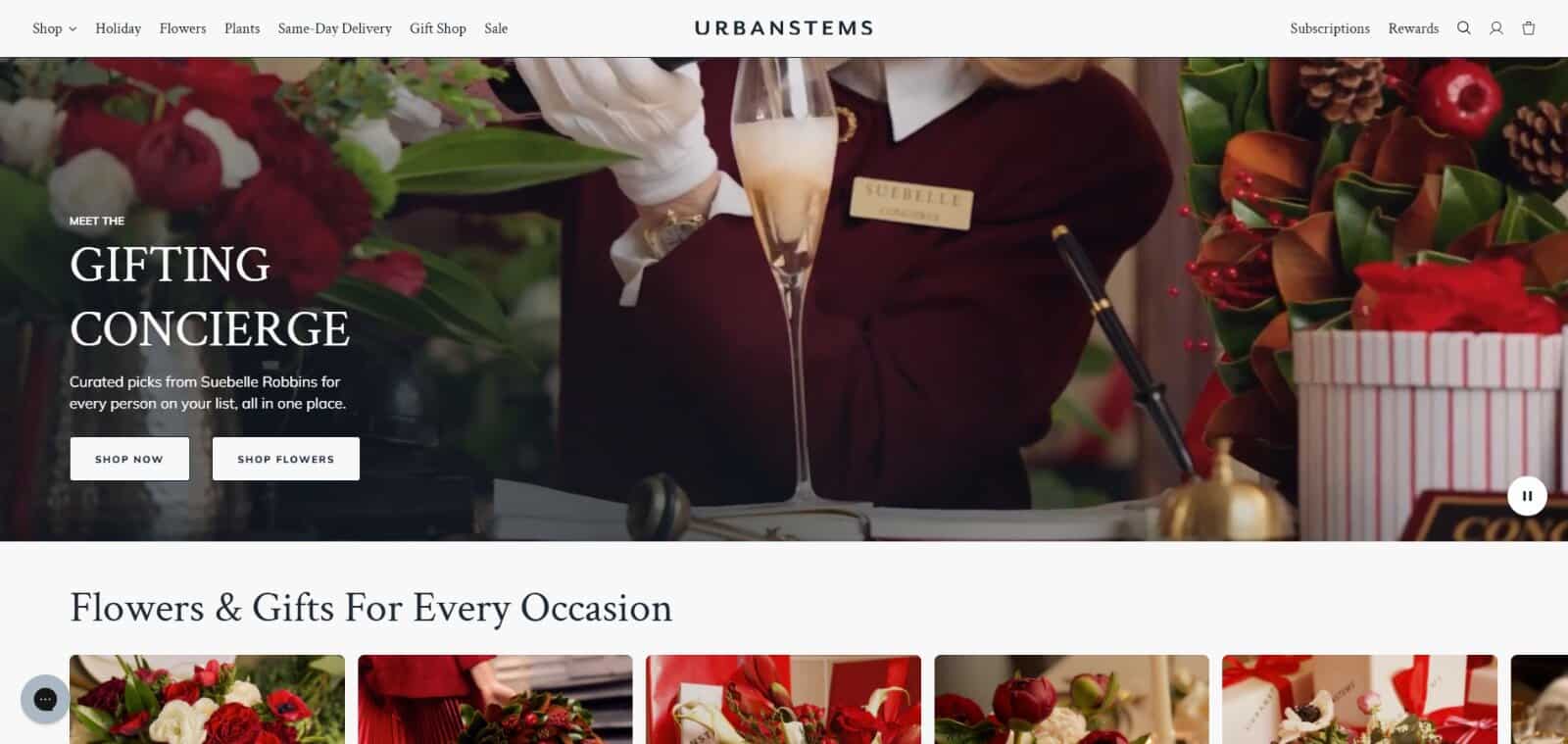 urbanstems website 