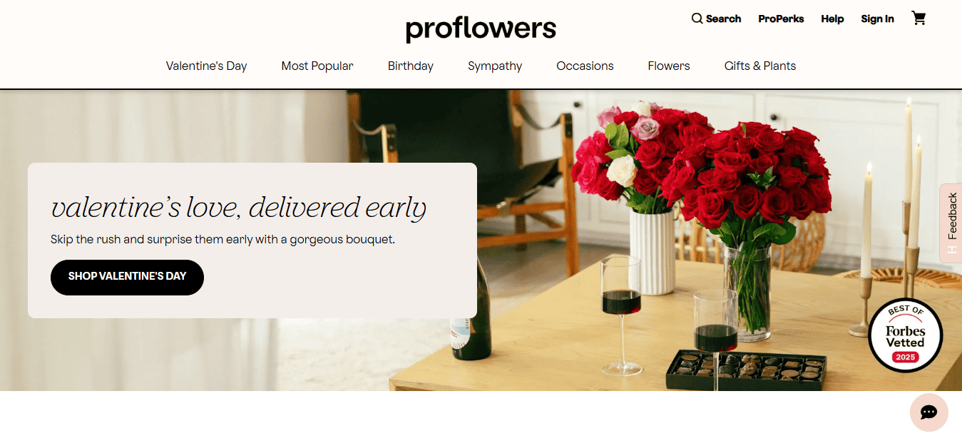 ProFlowers: Best for Last-Minute Convenience