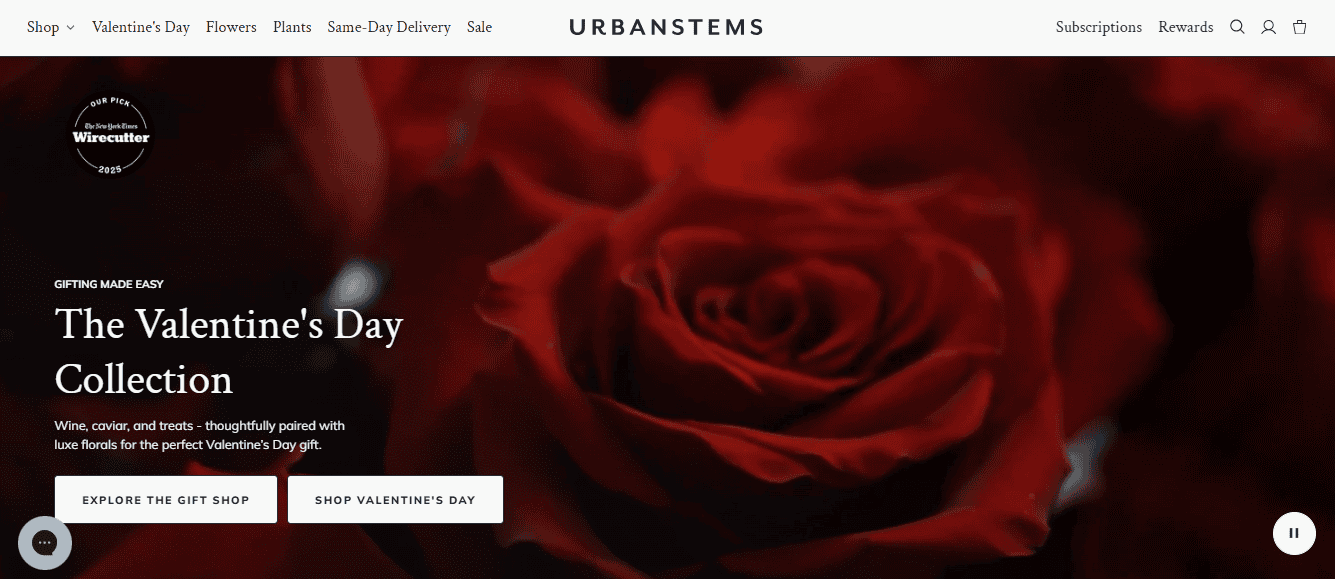 UrbanStems: Best Overall for Girlfriend Gifting