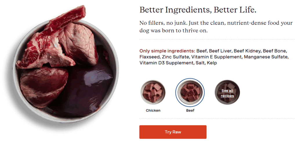 We Feed Raw Ingredients