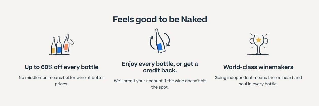 naked wines pricing