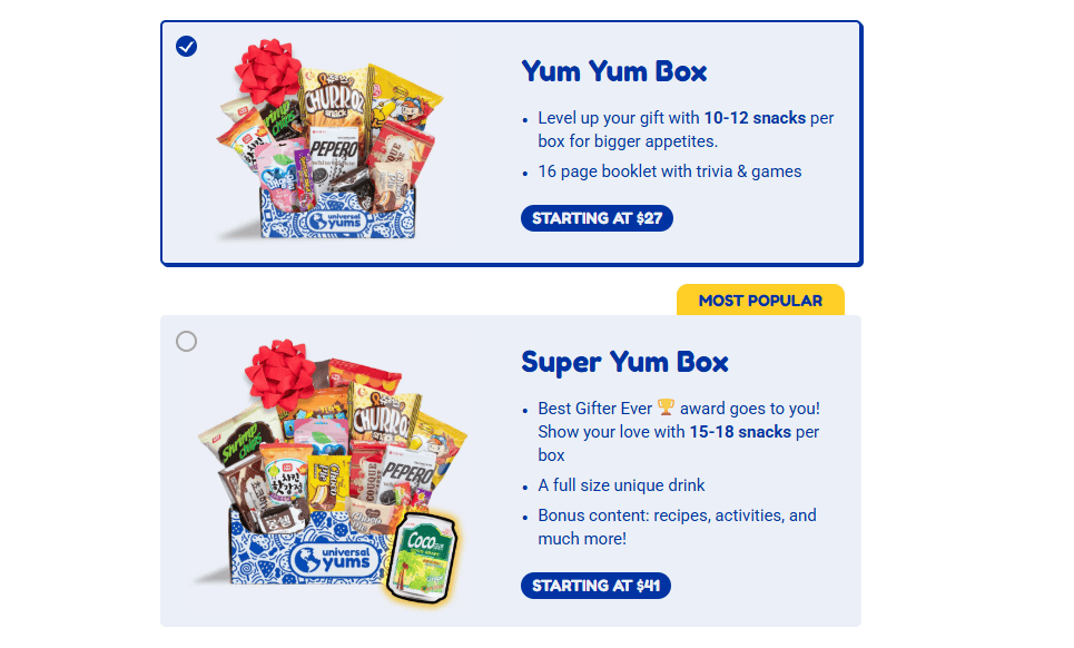 universal yums