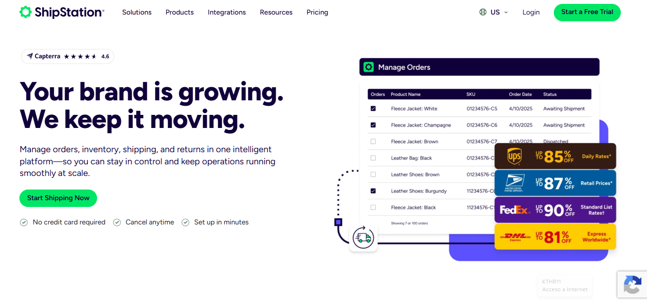 ShipStation: Best for Enterprise-Level Operations