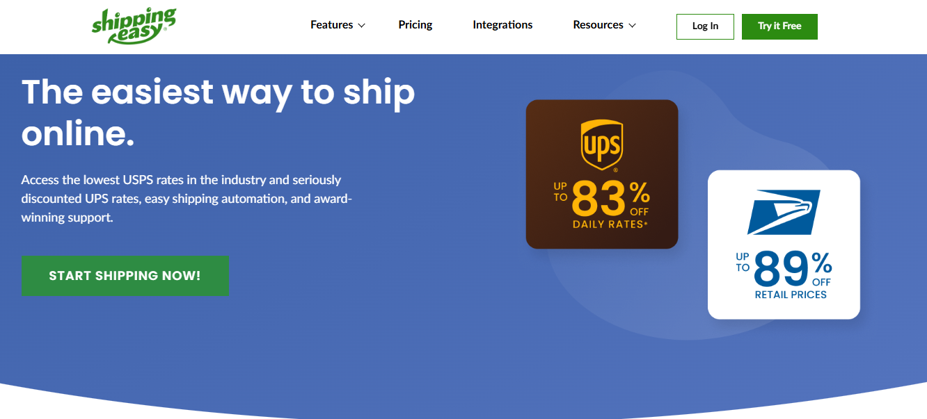 ShippingEasy: Best for Basic Carrier Options