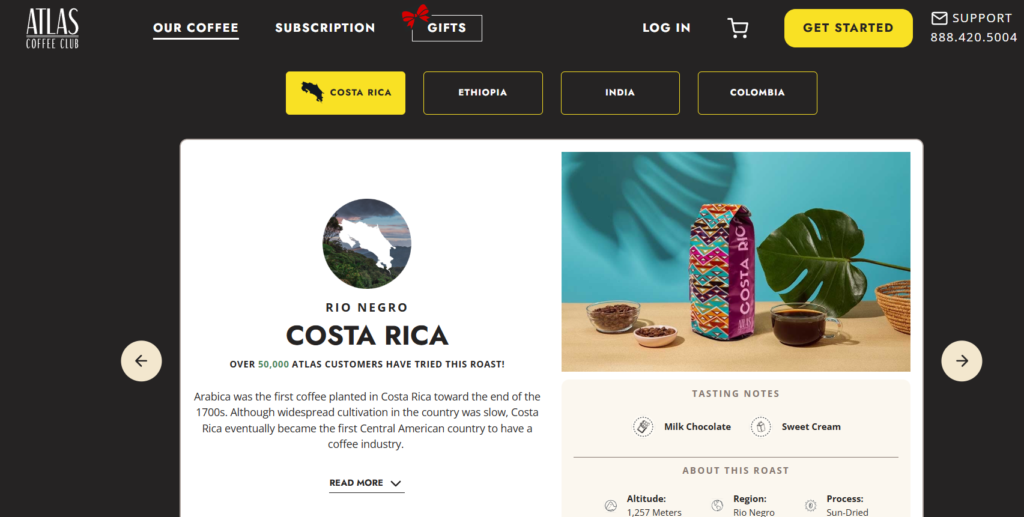 atlas club coffee trades