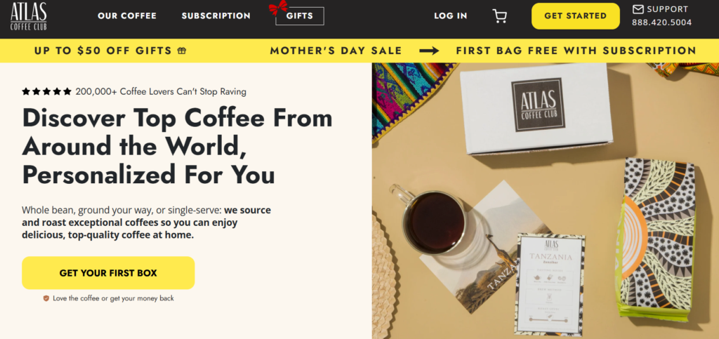 atlas coffe club website