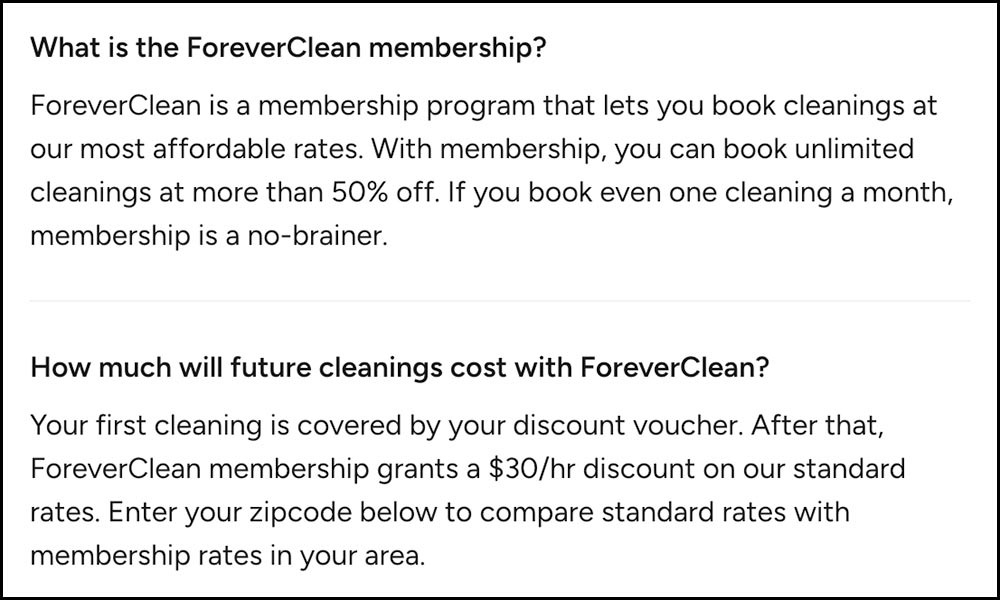 ForeverClean Membership