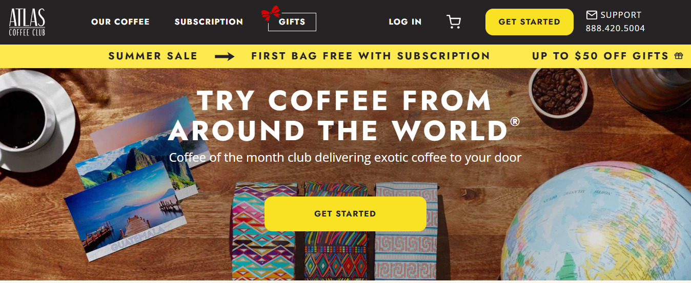 Atlas Coffee Club: Best for Geographic Variety