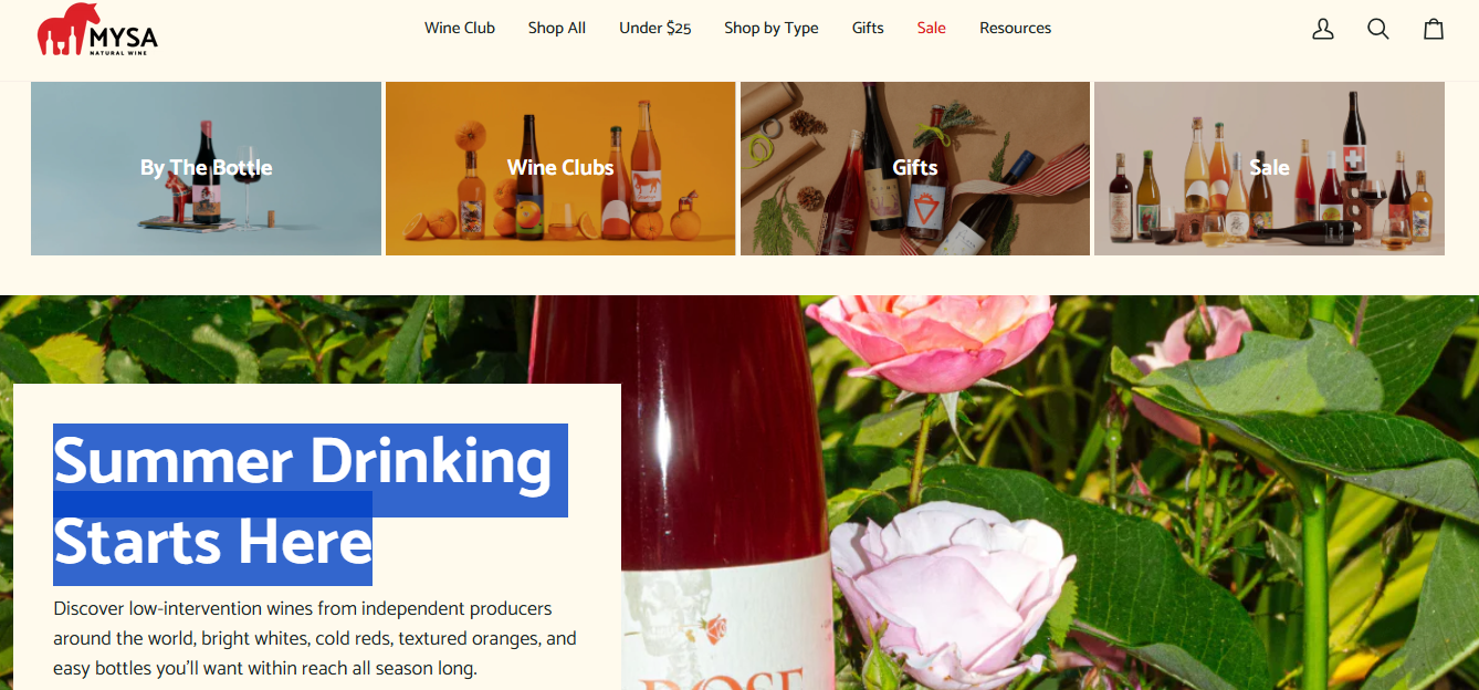 MYSA Natural Wine: Best for Learning About Natural Wine