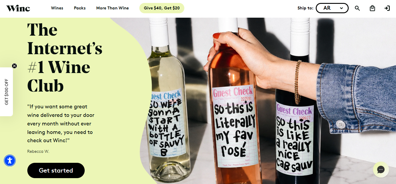 Winc: Best for Algorithmic Personalization Alternative